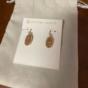 Kendra Scott Rose Gold Druzy Earrings